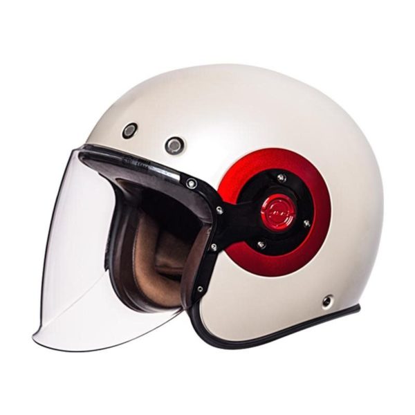 Casque Moto Jet SMK Pearl White S